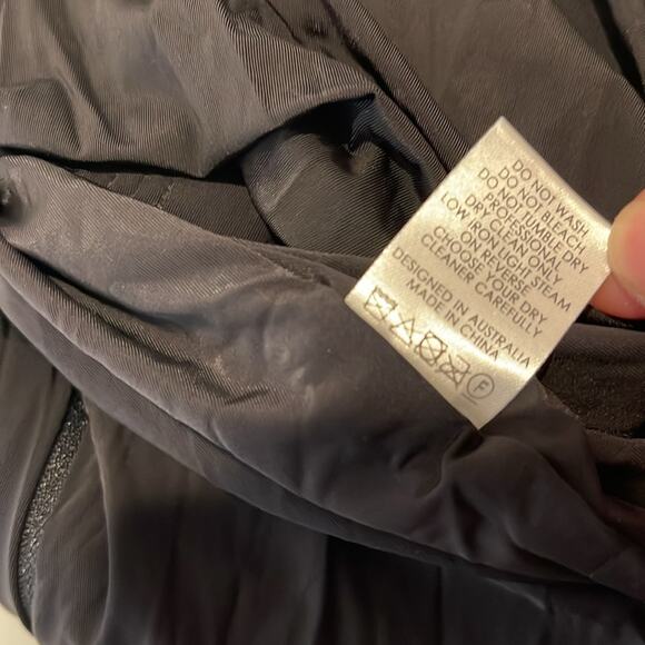 Alex Perry Hyland Crystal Embellished Strapless Ruched Black Maxi Dress Size 2 - Picture 14 of 14